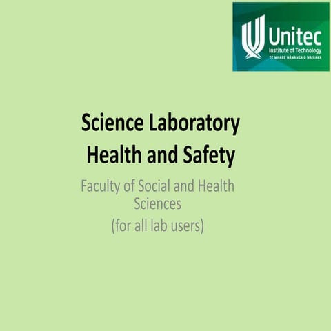 Science laboratory h&s training (all users)
