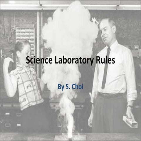 Science laboratory rules