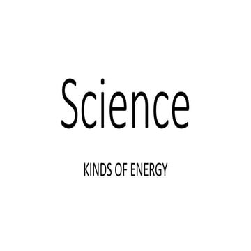 Science 6 Lesson about different energy enjoy
