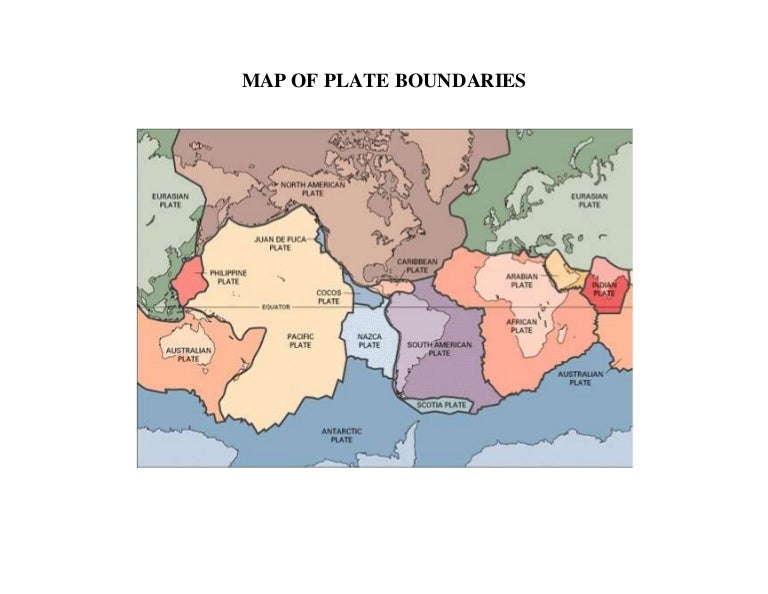 Science map Of Plate Boundaries 