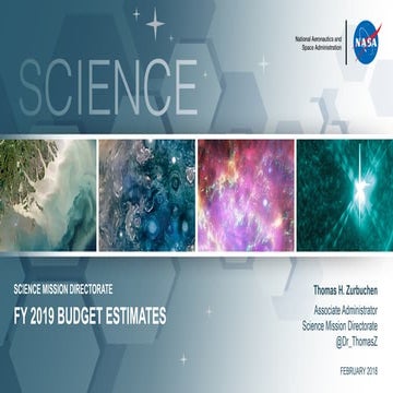 SMD FY 2019 President’s Budget Request to Congress 