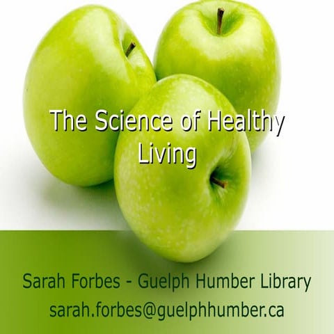 Science Of Healthy Living SCMA 2050
