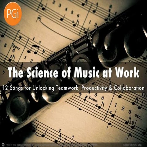 Science of music for work productivity