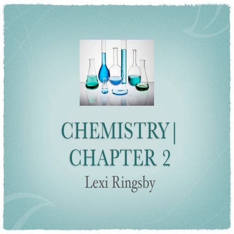 Science Power Point Chapter 2