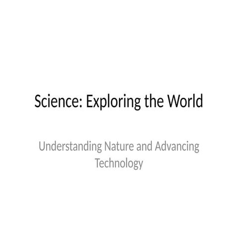 Science Presentation Pptxscience Presentation Pptx