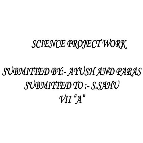 Science project | PPT