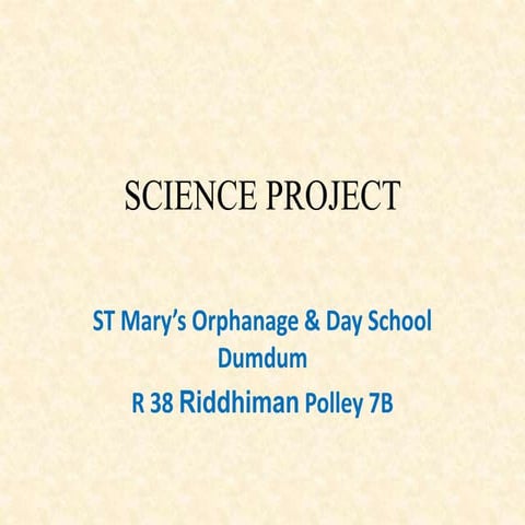 Science project | PPT