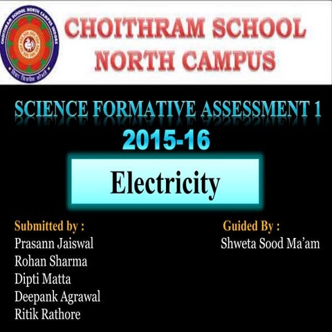 Electricity ppt for class 10
