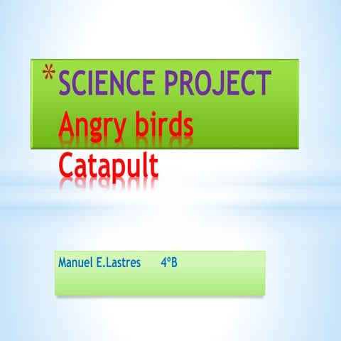 Science project manuel