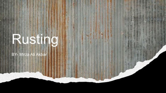 Rusting | PPT