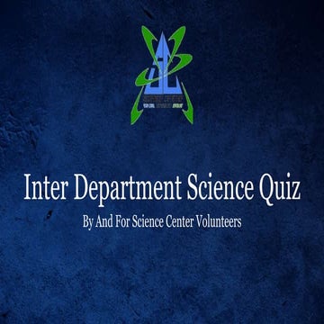 Science Quiz 2017 by Science Center SB College