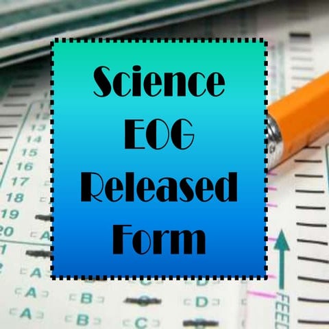 Science EOG Released Form