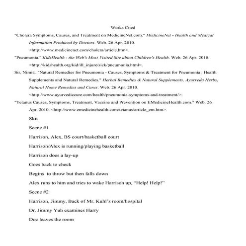 Science skit script 2