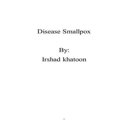  Smallpox 