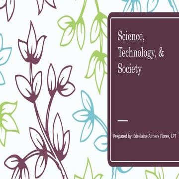 Science technology and society