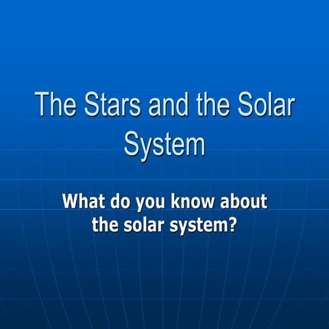 Science The Stars and the Solar System.ppt