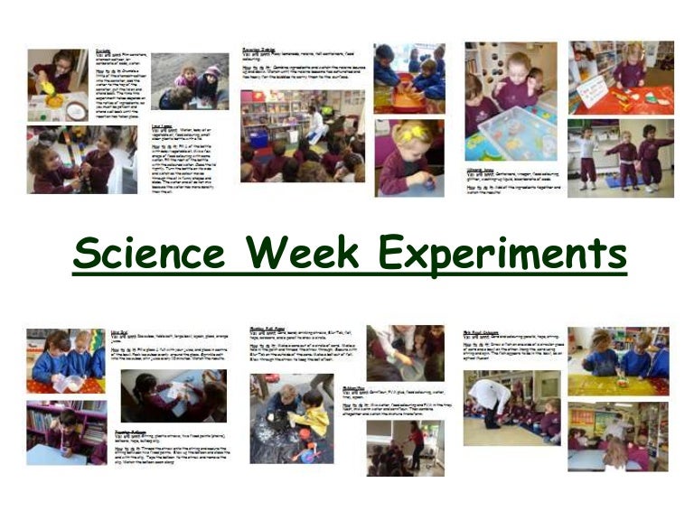 Science Week Experiments