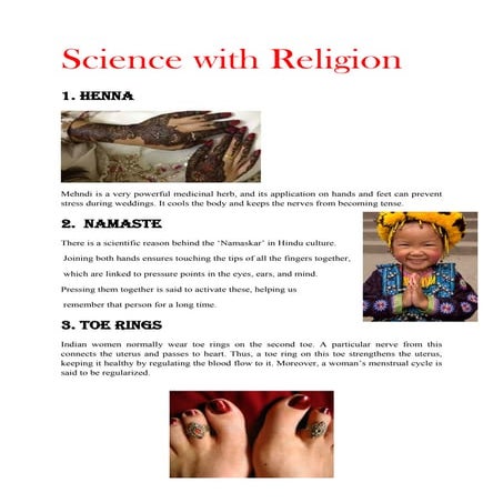 Science with religion By monica | PDF