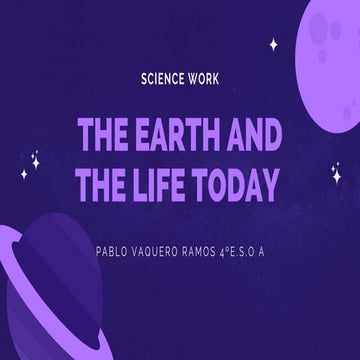 The Earth and the Origins of Life, by Pablo Vaquero