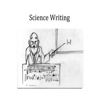 Science writing