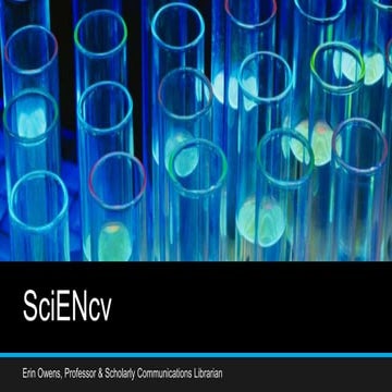 SciENcv overview