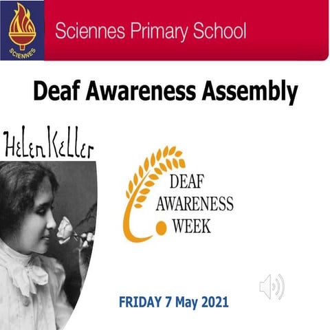 Sciennes Deaf Awareness week 7.5.21