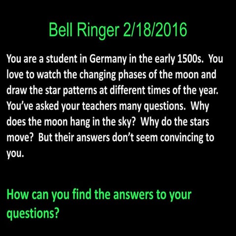 Scientific Revolution and the Scientists