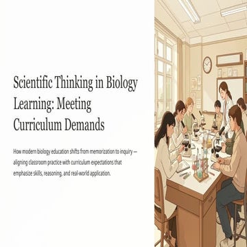 Transforming Biology Education Through Scientific Thinking and Inquiry ...