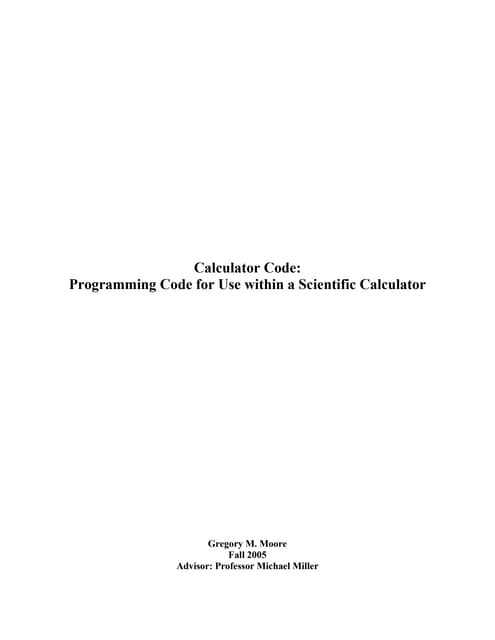 Scientific calculator project in c language