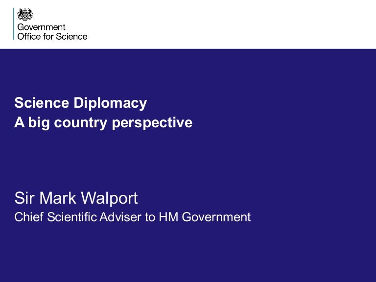 Science Diplomacy A Big Country Perspective Auckland Conference
