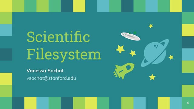 The Scientific Filesystem