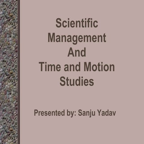 Scientific Management