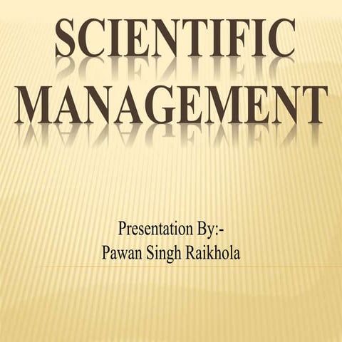 Scientific Management