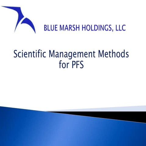Scientific Management Methods