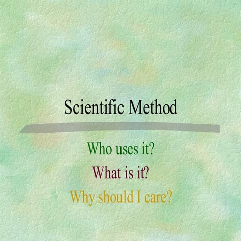 Scientific Method