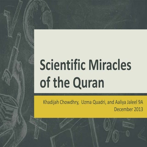 Scientific Miracles of the Quran | PPTX