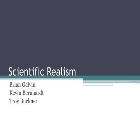 Scientific Realism
