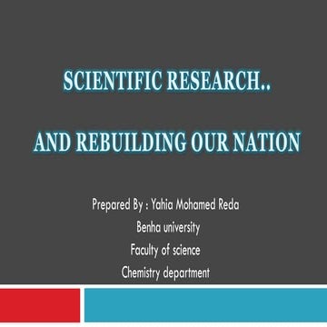 How to do a Scientific research ?