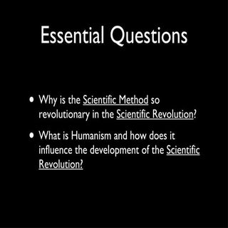 Scientific revolution