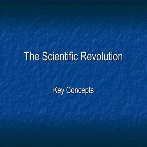 Scientific revolution