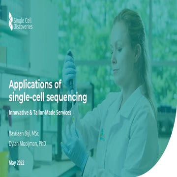 Applications of Single-Cell Sequencing: Innovative and Tailor-Made Services