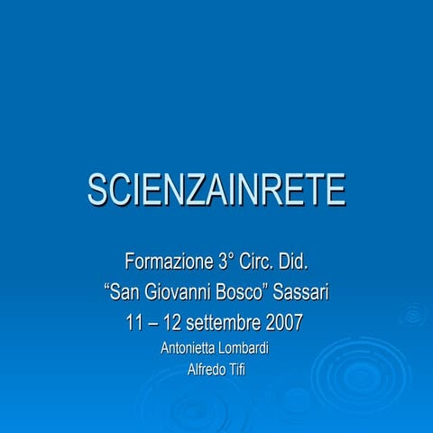 Scienzainrete Sassari