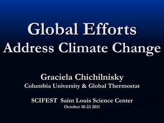 SCIFEST: Global Efforts Address Climate Change