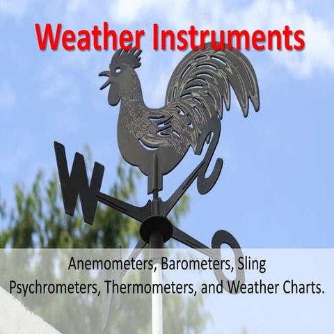 weather instruments and maps, no video ppt