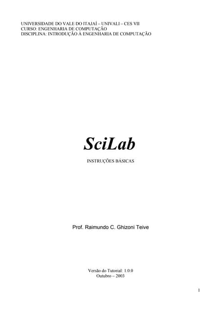 SciLab -Tutorial