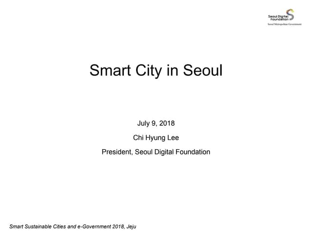 Seoul's Smart City Strategy