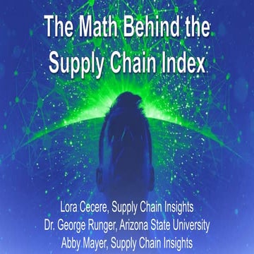 The Math Behind the Supply Chain Index