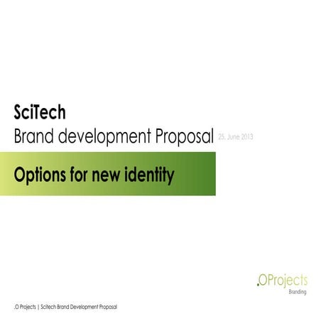 Scitech brand development - Medical Identity 