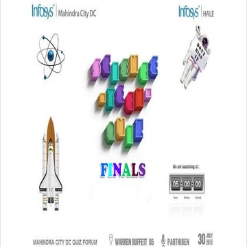 Sci Tech Quiz 2013 - Finals