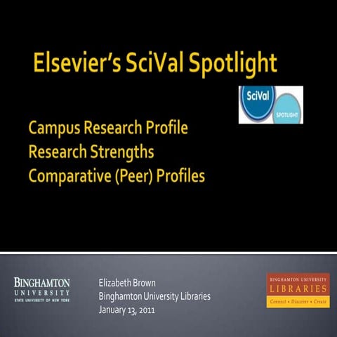 SciVal spotlight research division 1 13 2011